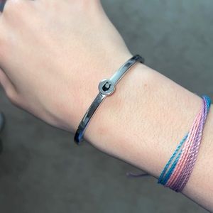 silver coach bracelet